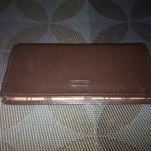 Coach checkbook holder